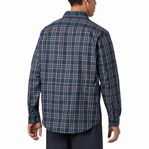 Columbia Silver Ridge™ 2.0 Plaid Långärmad Tröja Herr Marinblå (NSKOI9026)